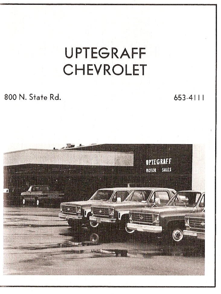 Uptegraff Chevrolet (Hank Graff Chevrolet) - 1973 Yearbook Photo
